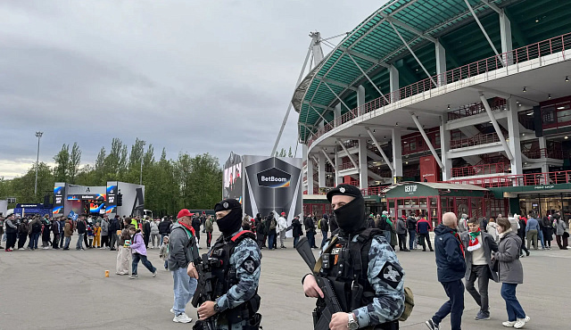 В Москве Росгвардия обеспечила безопасность футбольного матча РПЛ