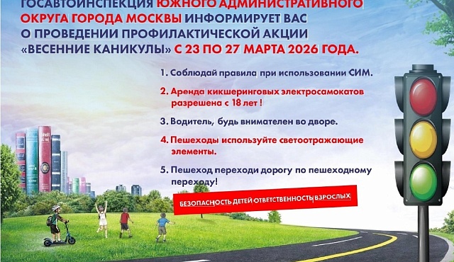 Профилактическая акция "Весенние каникулы"